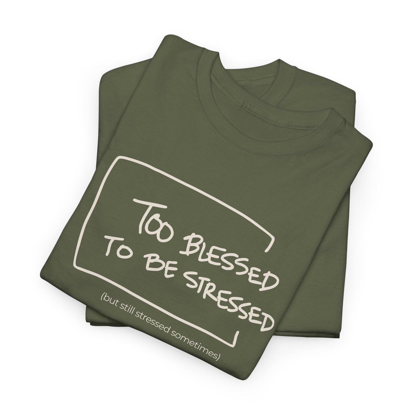 Too Blessed to Be Stressed (witty)